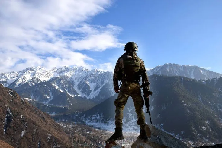 Indian Army in Kashmir Best view from mountains…
