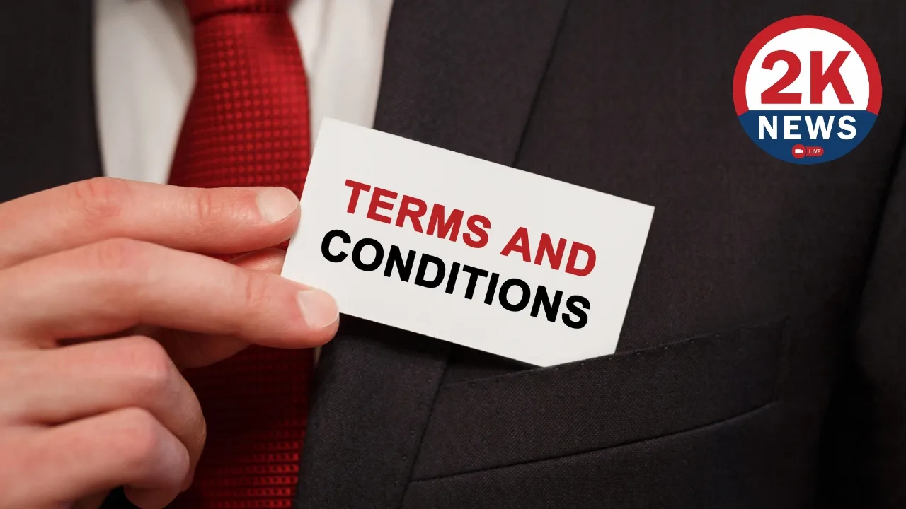 Terms and Conditions 2K News,